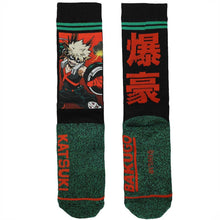 Load image into Gallery viewer, My Hero Academia Bakugo Crew Socks