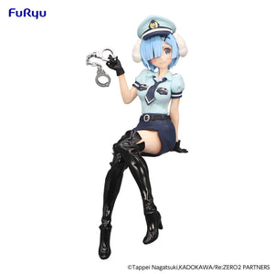 Re:ZERO -Starting Life in Another World- FuRyu Noodle Stopper Figure Rem Police Officer Cap with Dog Ears