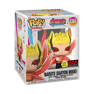Boruto: Naruto Next Generations Naruto Baryon Mode Glow-in-the-Dark Super 6-Inch Pop! #1361 - AAA Anime Exclusive