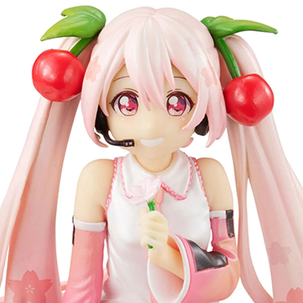 Vocaloid Sakura Miku 2022 Pearl Color Noodle Stopper Statue