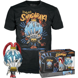 My Hero Academia Tomura Shigaraki Metallic Funko Pop! #784 and Adult Pop! T-Shirt 2-Pack