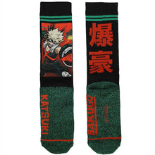 Load image into Gallery viewer, My Hero Academia Bakugo Crew Socks
